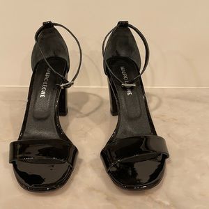 Mauro Leone patten leather block heal Sandals